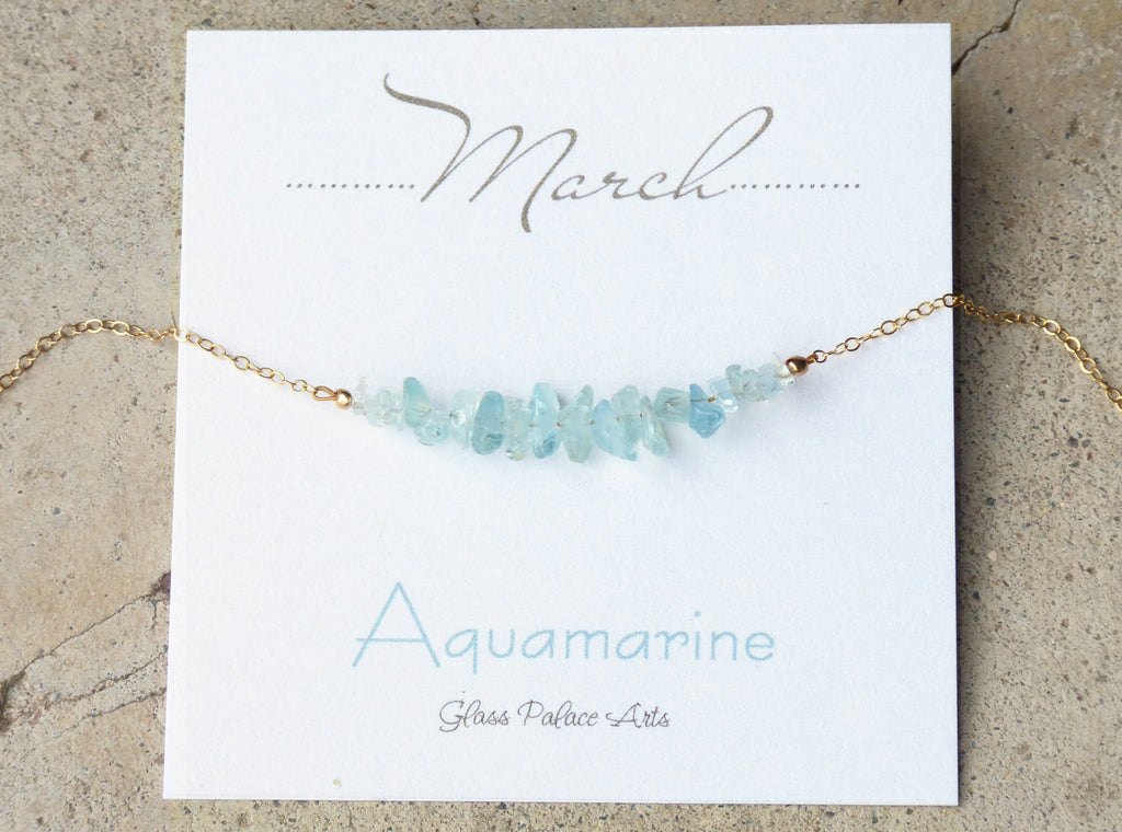 Silver Aquamarine Tree of Life Crystal Necklace (March) – Treasure Trove  Jewelry LLC