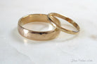 His And Hers Couples Ring Set 14k Gold Fill, Matching Wedding Bands