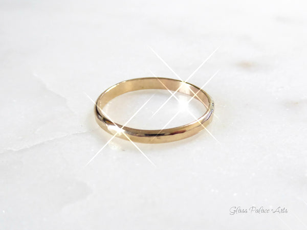 His And Hers Couples Ring Set 14k Gold Fill, Matching Wedding Bands
