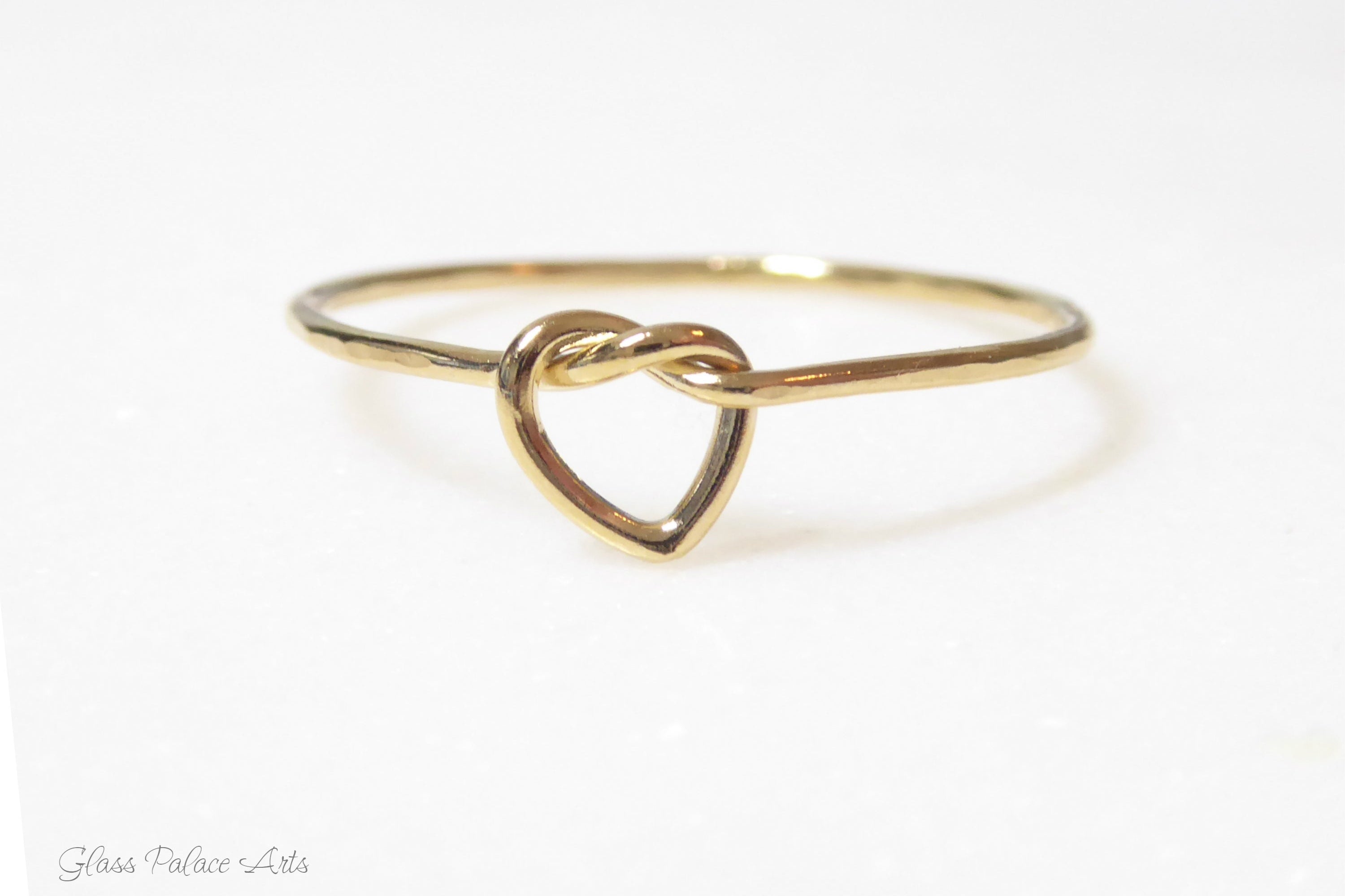 Heart Knot Ring For Women - "Tie the Knot" Sterling Silver, Rose Gold or 14k Gold Fill
