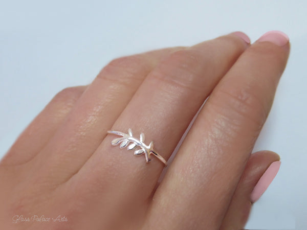 Leaf Ring For Women - 925 Sterling Branch Ring