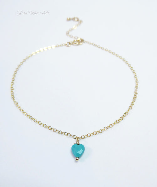 Turquoise Heart Bracelet For Women- Adjustable
