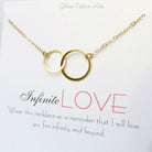 Infinite Love Infinity Necklace For Women On Message Card