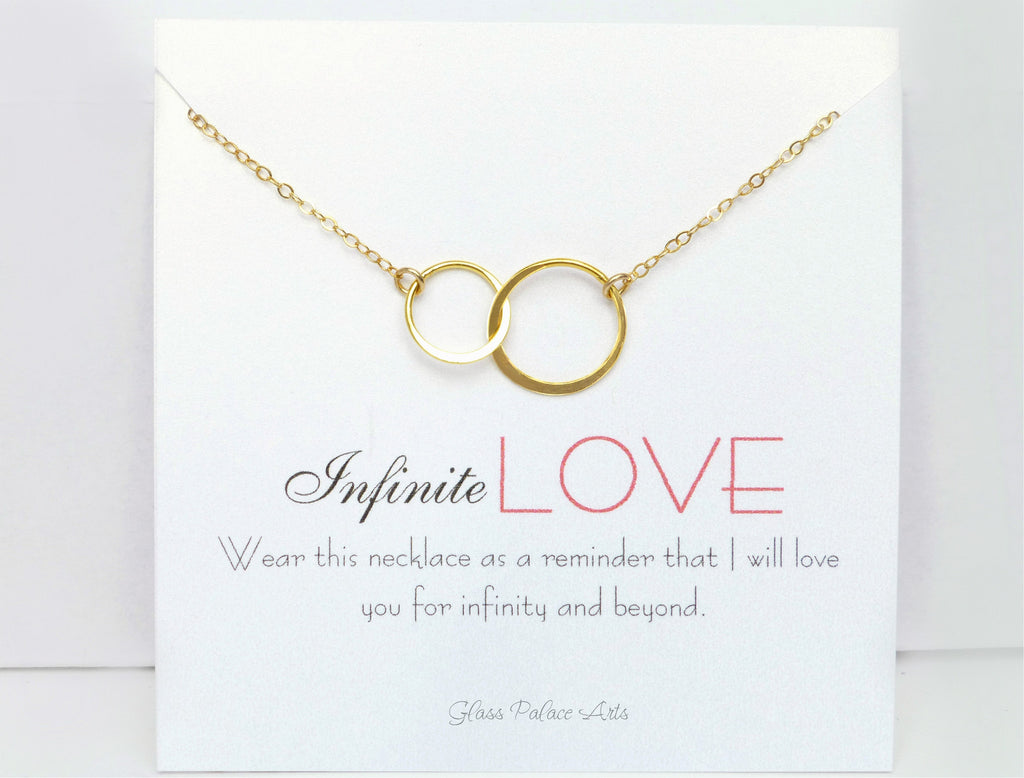Infinity Pendant In Gold And Silver,mixed Metal Necklace,pendant,  Bridesmaid, Sister,gift, Girl Frie on Luulla