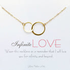Infinite Love Infinity Necklace For Women On Message Card
