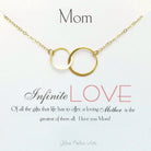 Infinite Love Necklace For Mom With Interlocking Circles