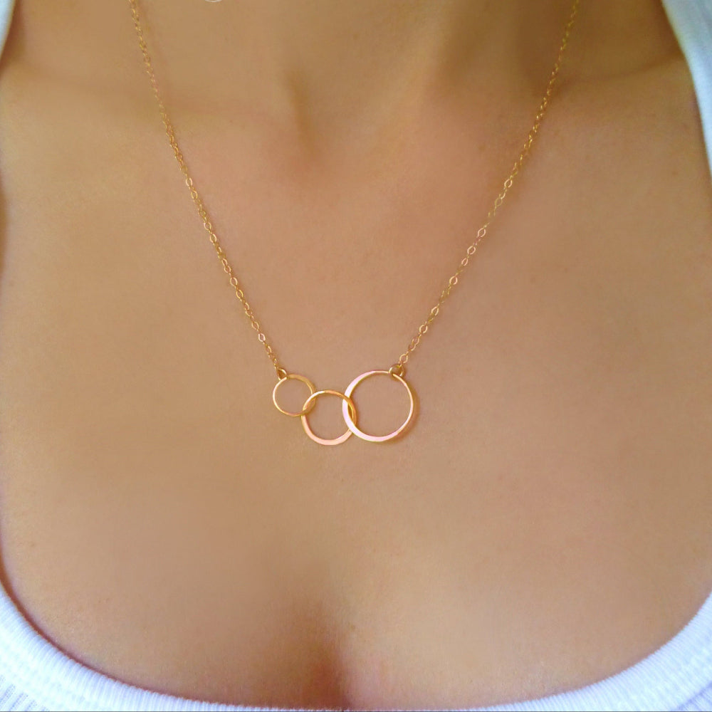 Infinity Necklace For Three Generations On Message Card