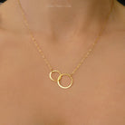 Infinity Circle Necklace For Sisters On Message Card