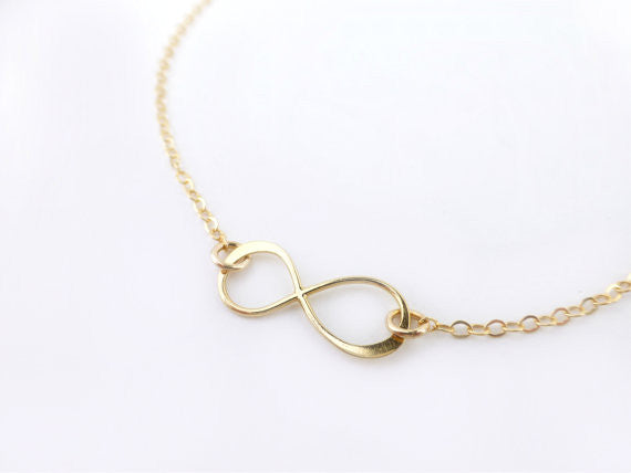 Sterling Silver Infinity Necklace - Dainty Necklace Sterling Silver