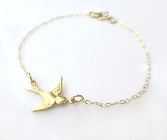Small Bird Bracelet - Sweet and Dainty Jewelry Makes For the Perfect Gift