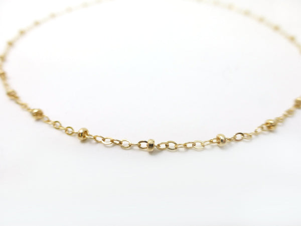 Gold Satellite Chain Necklace For Women
