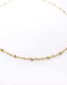 Gold Dotted Satellite Chain Necklace For Women