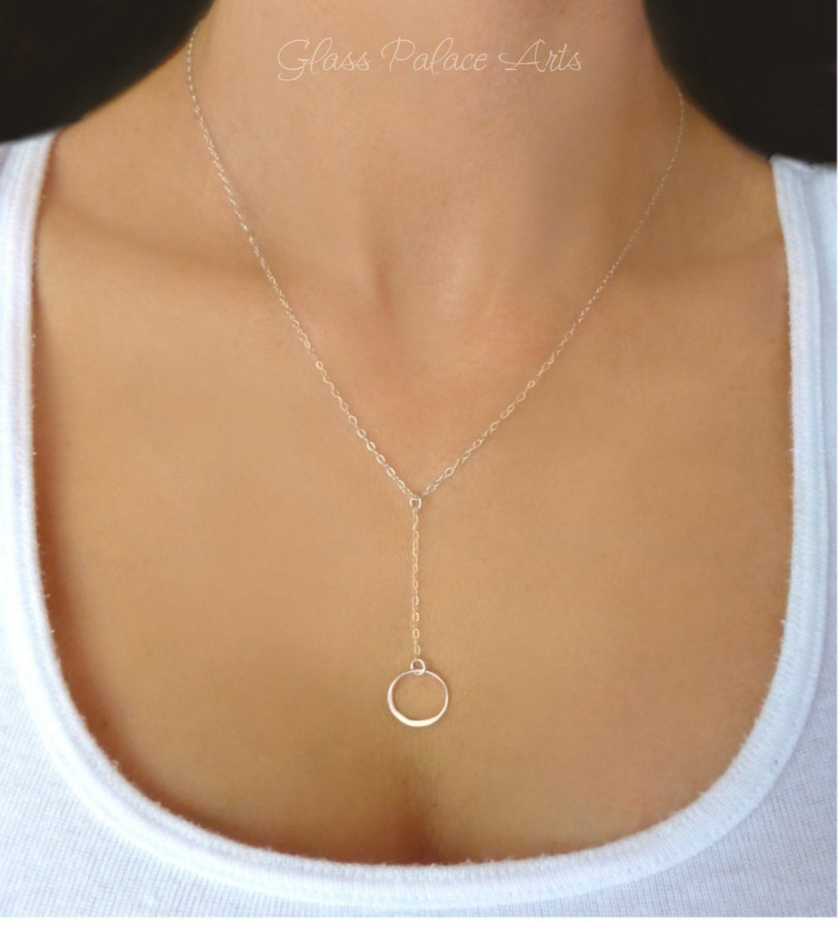 Circle Necklace - Sterling Silver | Mela Jewellery - handmade fine jewellery