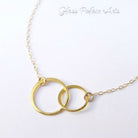 Circle Infinity Necklace Gift For Mom On Love You Mom Message Card