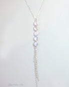 Moonstone Necklace With Gemstone Pendant Drop - 14k Gold Fill or Sterling Silver