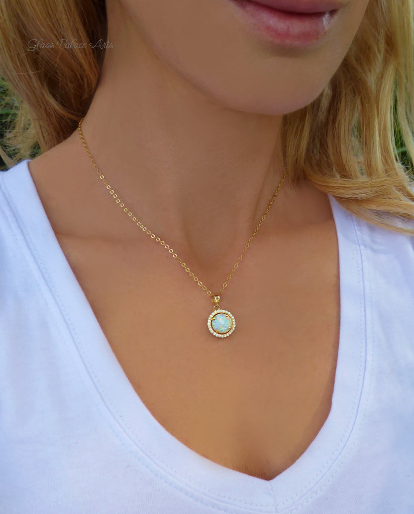 Buy Tiny Gold Plated Opal Necklace, Minimalist Opal Necklace, Delicate  Necklace, Ethiopian Opal Tiny Necklace, Sterling Silver Opal Necklace  Online in India - Etsy