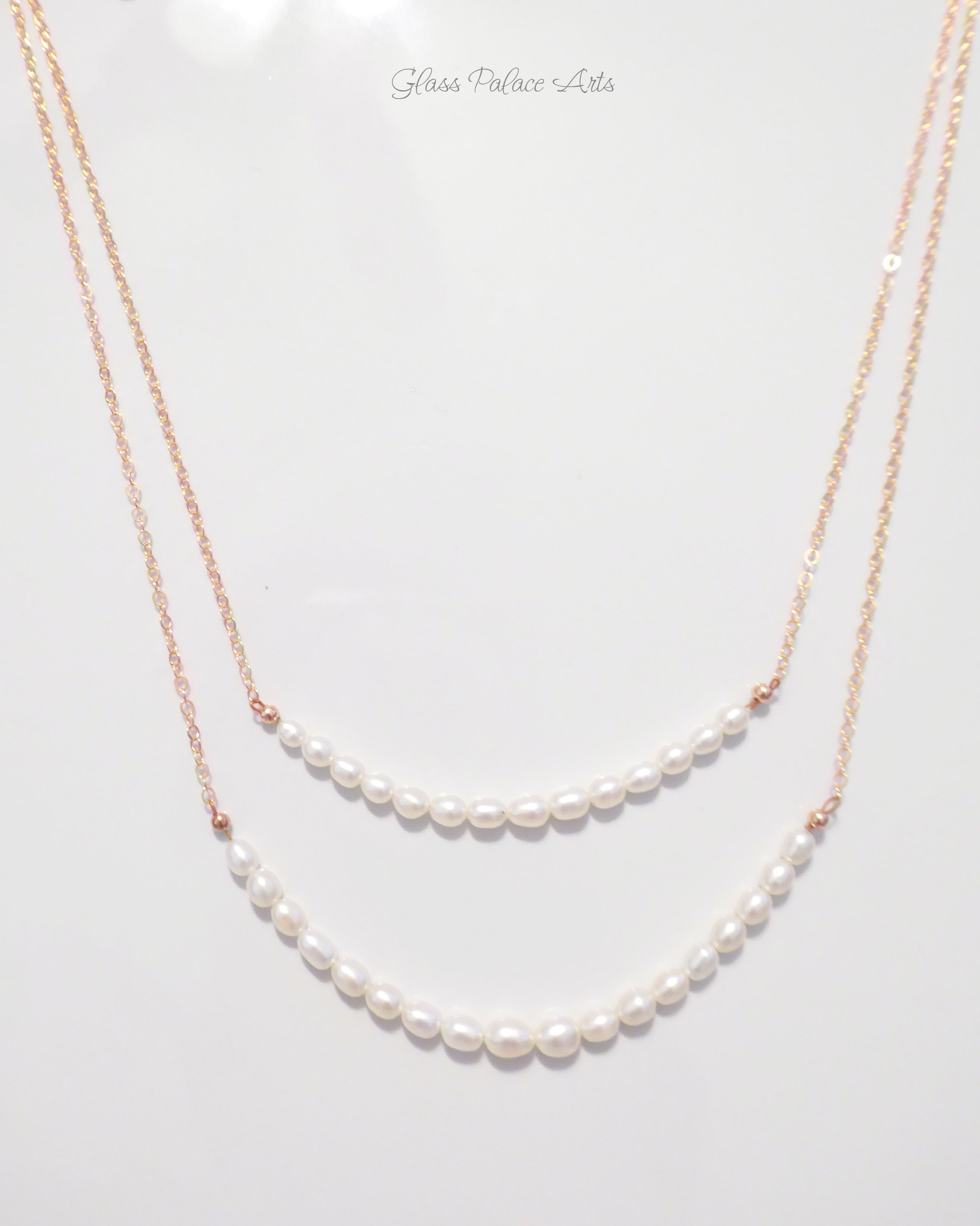 Freshwater Pearl Layered Multi Strand Necklace For Women