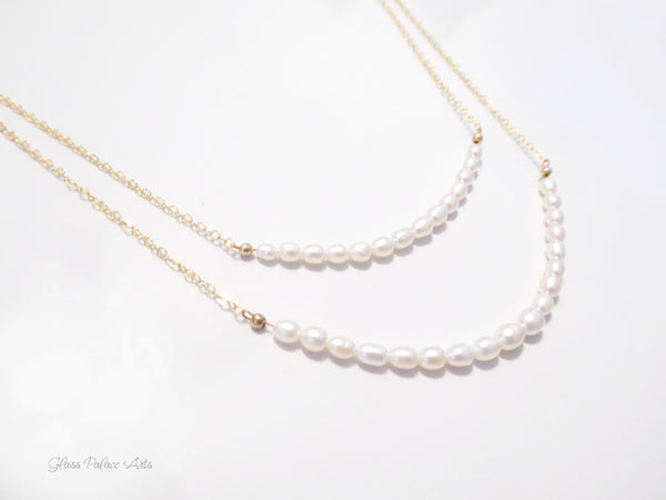 Freshwater Pearl Layered Multi Strand Necklace For Women