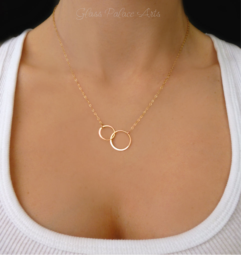 Buy Interlinked With A Spark Rose Gold Plated Sterling Silver Chain Necklace  by Mannash™ Jewellery