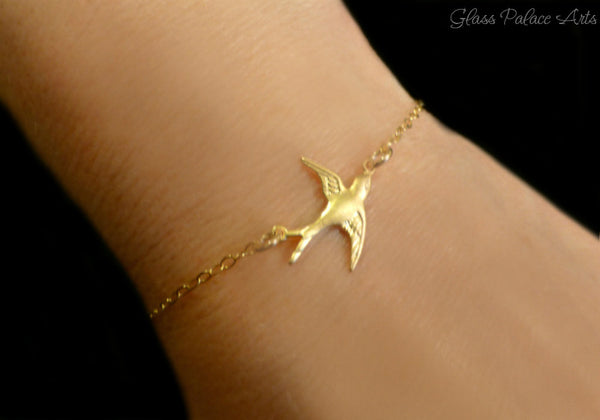 Small Bird Bracelet - Sweet and Dainty Jewelry Makes For the Perfect Gift